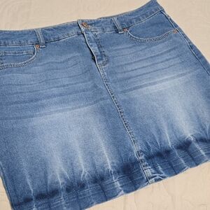 Style & Co. Blue Mini Skirt Casual Denim